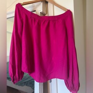 Anthropologie pink blouse.